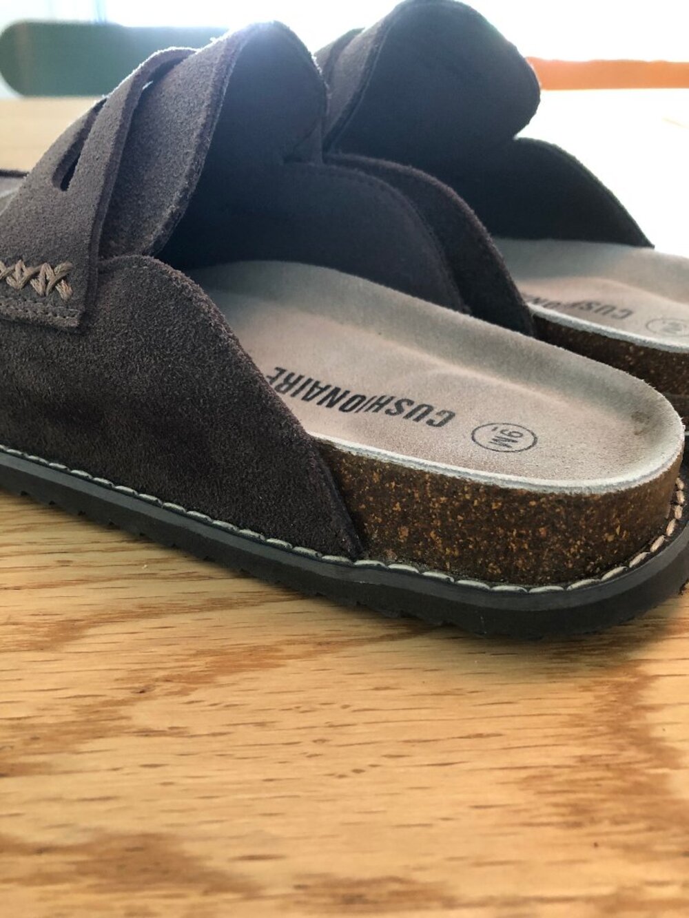 Cushionaire Zola Suede Slip-On Mules – Women's Size 9 Wide